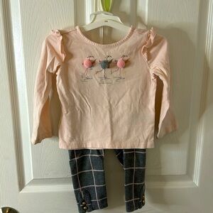 Janie and jack skating flamingos